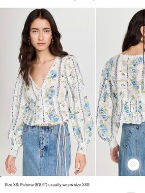 Free People Blossom Eyelet Top